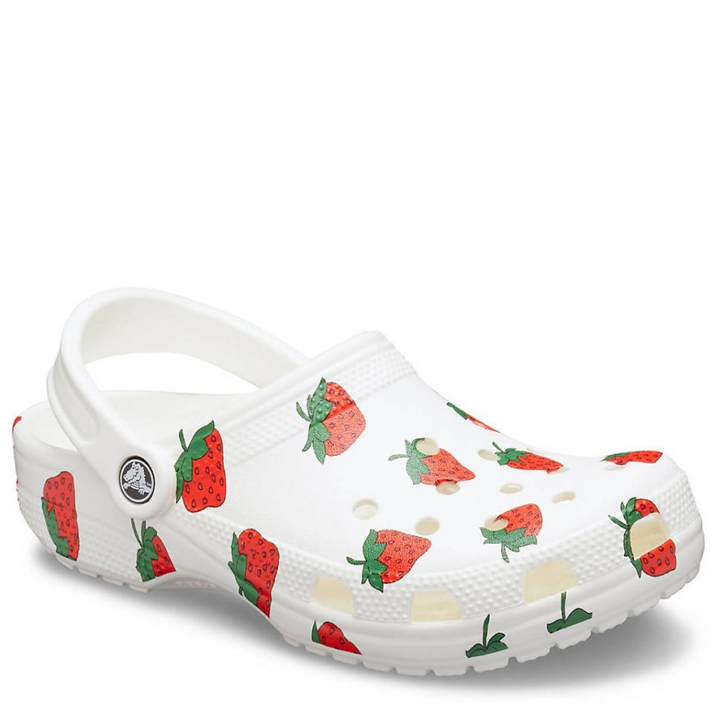 Strawberry Crocs Womens 8 + 9 or Mens 6 + 7 NIB!